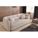 ART DECO design bouclé kanapé - 198cm - beige