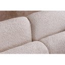 ART DECO design bouclé kanapé - 198cm - beige