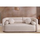 ART DECO design bouclé kanapé - 198cm - beige