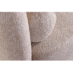 ART DECO design bouclé kanapé - 198cm - beige