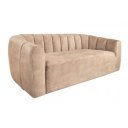 BABYLON design bársony kanapé - 200cm - beige
