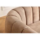 BABYLON design bársony kanapé - 200cm - beige