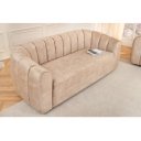 BABYLON design bársony kanapé - 200cm - beige