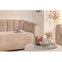 BABYLON design bársony kanapé - 200cm - beige