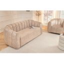 BABYLON design bársony kanapé - 200cm - beige