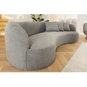 ATELIER design bouclé kanapé - 230cm - szürke