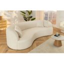 ATELIER design bouclé kanapé - 230cm - beige