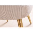 MIA CASA exkluzív kordbársony szék - beige