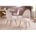 MIA CASA exkluzív kordbársony szék - beige