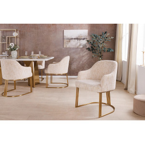 EXTRAVAGANCIA exkluzív szék - beige INVICTA