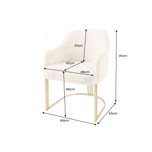 EXTRAVAGANCIA exkluzív szék - beige
