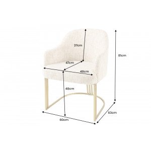EXTRAVAGANCIA exkluzív szék - beige