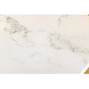 ELEGANCIA modern kerek étkezőasztal - 130cm - fehér