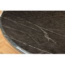 ELEGANCIA modern kerek étkezőasztal - 130cm - fekete