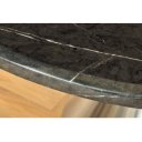 ELEGANCIA modern kerek étkezőasztal - 130cm - fekete