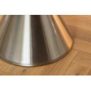 ELEGANCIA modern kerek étkezőasztal - 130cm - fekete