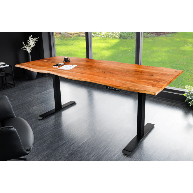 MAMMUT állítható magasságú akác íróasztal - 180cm