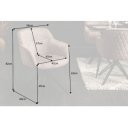 EUPHORIA design bársony szék - beige