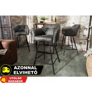 BERNARD design bárszék - antik szürke INVICTA