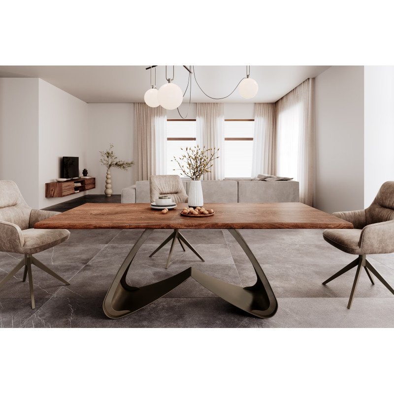 BOLERO DARK prémium akác étkezőasztal - 200cm