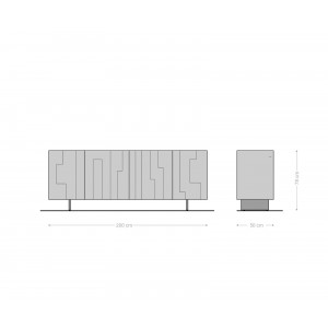 SAMBA -II prémium komód - 200cm