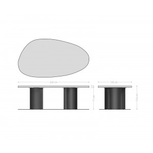 MANTOVA prémium tölgy étkezőasztal - 220cm