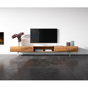 LOVECRAFT prémium akác TV-szekrény - 145/175/200/240cm - akril lábbal