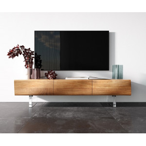 LOVECRAFT prémium akác TV-szekrény - 145/175/200/240cm - akril lábbal