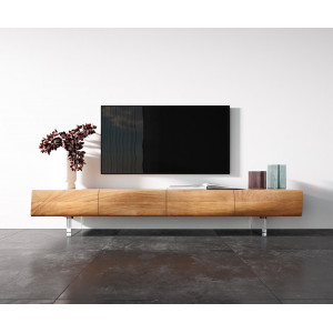 LOVECRAFT prémium akác TV-szekrény - 145/175/200/240cm - akril lábbal