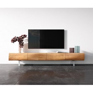 LOVECRAFT prémium akác TV-szekrény - 145/175/200/240cm - akril lábbal