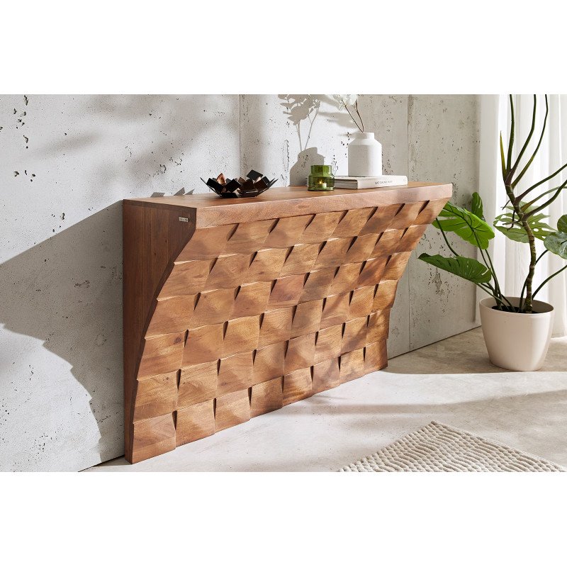 SASSARI prémium akác konzolasztal -120cm