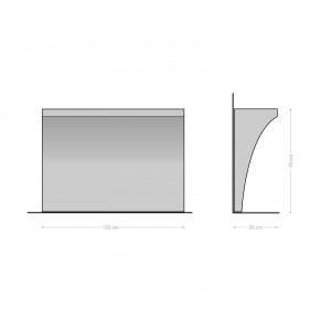 SASSARI prémium akác konzolasztal -120cm