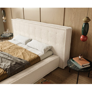 TIZIANA prémium bouclé ágykeret - beige - 180x200cm
