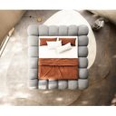 PERILLA prémium ágykeret - szürke - 180x200cm