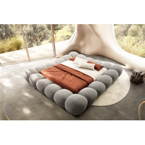 PERILLA prémium ágykeret - szürke - 180x200cm DELIFE