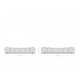 PERILLA prémium bouclé ágykeret - beige - 180x200cm