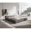 PAVAROTTI prémium  ágykeret -180cm - beige/szürke bouclé