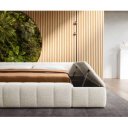 PAVAROTTI prémium  ágykeret -180cm - beige/szürke bouclé