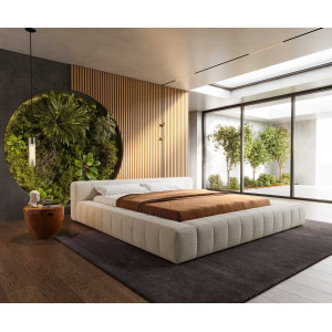 PAVAROTTI prémium  ágykeret -180cm - beige bouclé