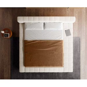 PAVAROTTI prémium  ágykeret -180cm - beige bouclé