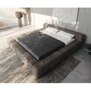 PAVAROTTI prémium  ágykeret -180cm - taupe/szürke