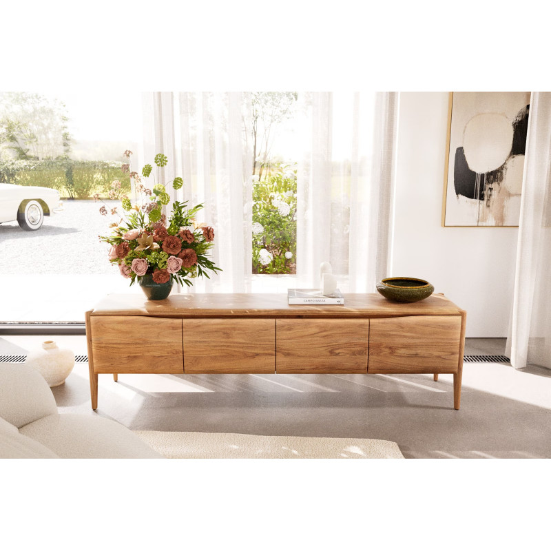 ZEPHIRO prémium akác TV-szekrény - 200cm