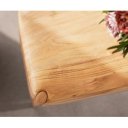 ZEPHIRO prémium akác dohányzóasztal - 90/100cm