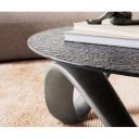 MERIDA design dohányzóasztal - 90cm - arany/ezüst