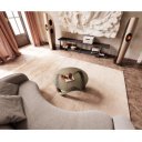 MERIDA design dohányzóasztal - 90cm - arany/ezüst