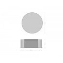 OLIMPIA prémium kerámia dohányzóasztal - 93cm