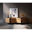 NOTTURNO prémium akác fali TV-szekrény - 200/220cm