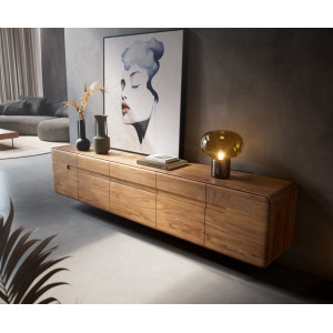 NOTTURNO prémium akác fali TV-szekrény - 200/220cm