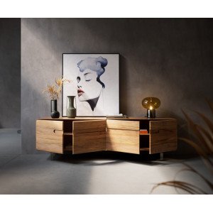 NOTTURNO prémium akác TV-szekrény - 200/220cm