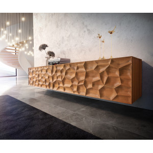SOLUNA prémium akác fali TV-szekrény - 175/220cm